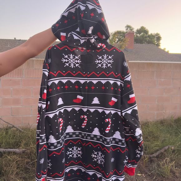 Funziez! Christmas Adult Onesie - Holiday Family Costume - Snowman and Reindeer - Picture 4 of 8